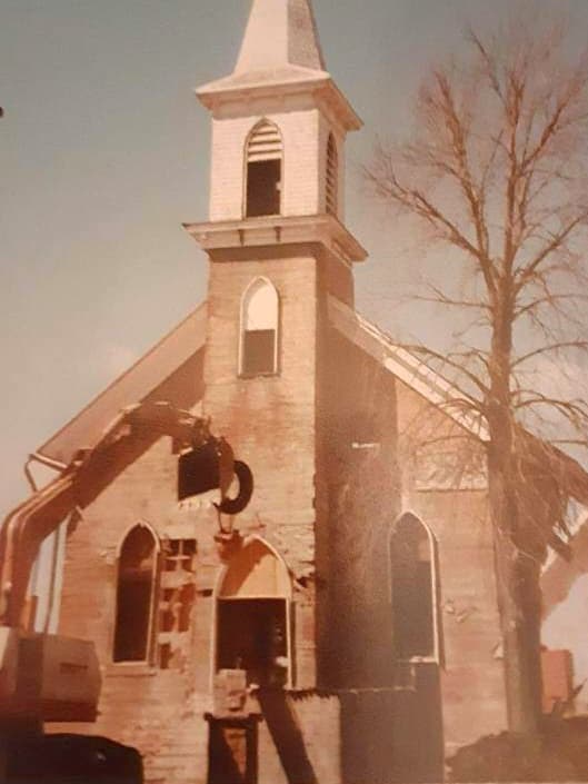 Demolition of Brick Church